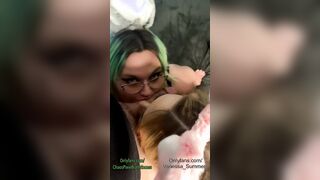 Double Bunny Fellatio Sandwich - Vanessa L Summers & ChaosPixieBrat