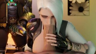 Ashe Oral Sex Blows Such a Long Cock OMG. GCRaw. Overwatch