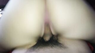 Vulgar baby loves ride on my huge cock 
