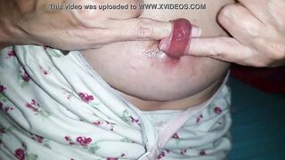 nippleringlover crazy mom fingers intense spread nipple piercing 2 finger bang