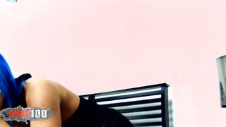 Big Tit skank with blue hair nailed by Jonny Petite's huge