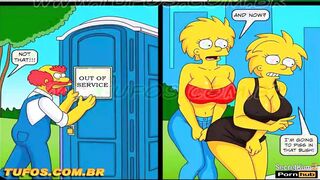 The Simpsons - 18yo Teenie gangbanged by Police officers at the Station