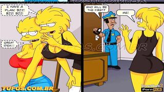 The Simpsons - 18yo Teenie gangbanged by Police officers at the Station