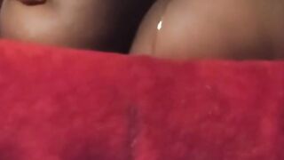Glass cock and soak vagina