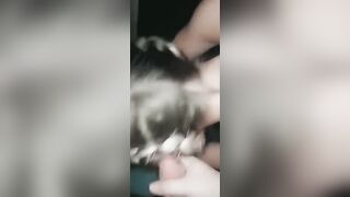 Taking bwc while daddy face fucks me condom kept coming off!
