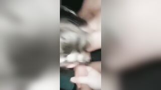 Taking bwc while daddy face fucks me condom kept coming off!