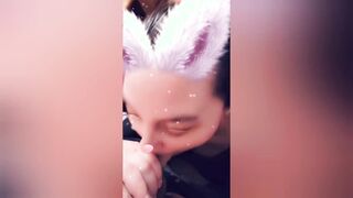 Bunny bimbos Gets Facial For Easter