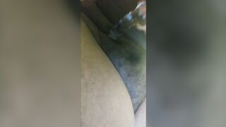 huge tit african fucks her twat