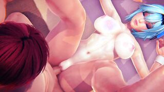 Eula from Genshin impact LOVES TO FEEL A LONG COCK INTO HER TWAT | 3D Animation