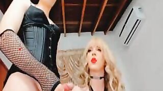 Tranny Gives a Blow and Fucked her Mate