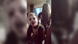 Punk lovers going ROUGH on the couch