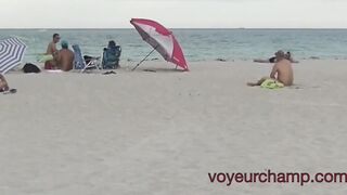 Exhibitionist Wifey 491 Pt1 - Husband Films mom Heather Sunbathing