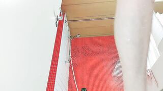 concealed camera into my stepmom's restroom, older woman takes a