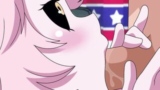 BOKU NO HERO - MINA ASHIDA RECEIVES A CUMSHOT