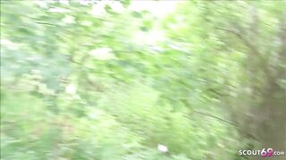 German mom Sina Velvet Deep Interracial Public Plowed!