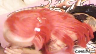 German Red Oral Sex 18 year old Cora Anal Fuck and Ass Creampie -