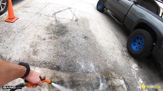 Roadside - Car Guru cougar Fucks Her Car Mechanic