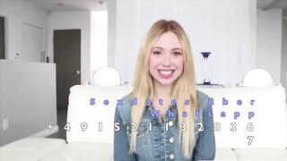 Heisse deutsche blondine liebt guten schwanz