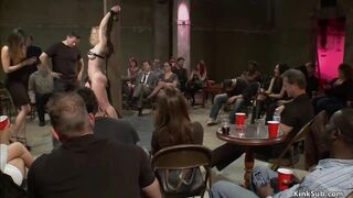 Big jugs bound MILF boned inside outdoors