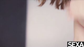 View this dominant red head seduce the workman and riding his penis