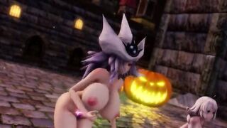 mmd r18 Genshin Impact : Mona - Happy Halloween furry 3d cartoon