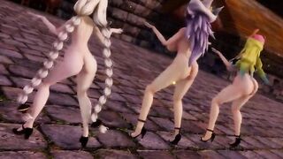 mmd r18 Genshin Impact : Mona - Happy Halloween furry 3d cartoon