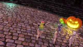 mmd r18 Genshin Impact : Mona - Happy Halloween furry 3d cartoon