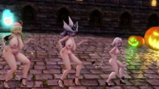 mmd r18 Genshin Impact : Mona - Happy Halloween furry 3d cartoon