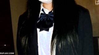147cm華奢な子にこっそり中出し