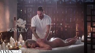 VIXEN Irresistible Kayley gets a unique deep strokes session