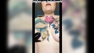 Puffy Twat and Huge Titted Needs Long Penis After Pvc Finger Fucked Orgasm