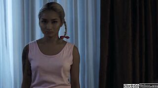 StraightTaboo.com - oriental lesbo loses virginity to older man