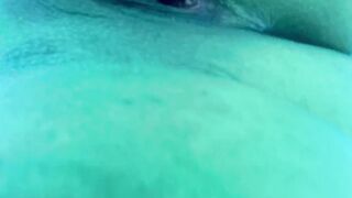 Seductively undressing after working out finger fuck myself inside tanning bed