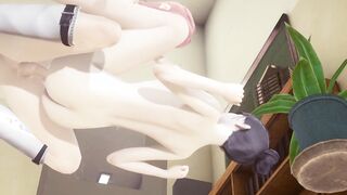 Anime Uncensored - Shoko Hardsex into a library