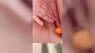 Jizzed play and anal plug - nut for my snatch