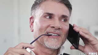 Tall Hispanic Eliza Deepthroats Her Landlord Before He Pounds Her