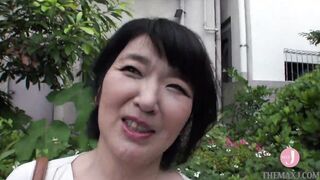 50-Year-Mature Bursting Jugs Married Woman, Mitsuko, Has a Young Man's