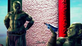 Female knight lose to monster ork - episode.30⁺