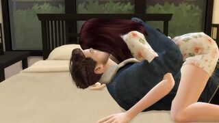 Bored Gf Blows Lucky Bf's Penis - Simlish Dzire S2