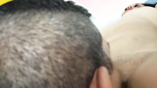 Splitting Araza's twat.