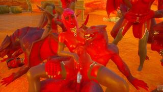 Succubus Sex Group Sex with Demons