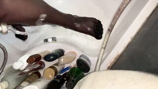 Just Toes Bdsm into Shower - Washing my Legs