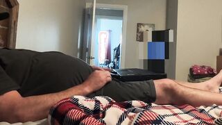 Hubby Caught Jerking to Porn By Angry Disgusted Fiance ~ It's Not His Cock!
