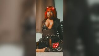 Jinx Vixen Catsuit Masturbation