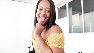 Little mulatto sweetie talks to Torbe and fucks