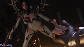 Bae Elf & Succubus's Bound Up double penetration Vibrator Trial on a Freaky Halloween Night