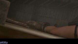 Lara Croft Experiences Unforgettable Double Penetration Sex Toy Machine - First Time Anal