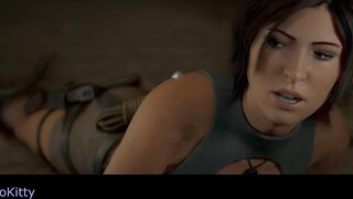 Lara Croft Experiences Unforgettable Double Penetration Sex Toy Machine - First Time Anal