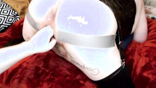Sub's noisy groaning orgasm from magic wand and fisting loose gaping vagina - 2021-12-01