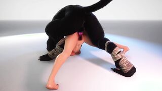 Freaky blonde wants to be boned by Monster penis